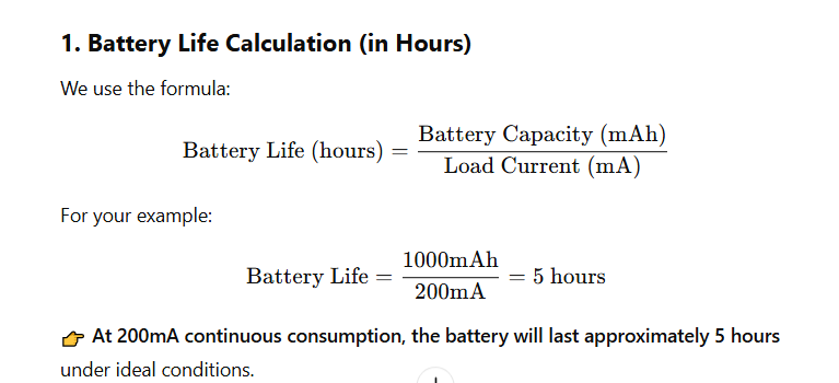 Battery Life Calculator